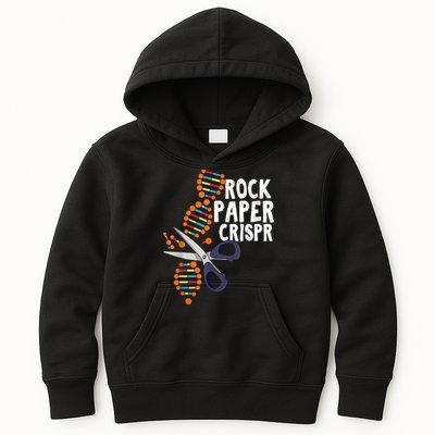 Rock Paper Crispr DNA Biologist Genetic Engineering Science Kids Hoodie