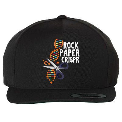 Rock Paper Crispr DNA Biologist Genetic Engineering Science Wool Snapback Cap