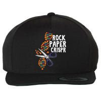 Rock Paper Crispr DNA Biologist Genetic Engineering Science Wool Snapback Cap