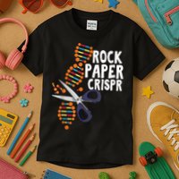 Rock Paper Crispr DNA Biologist Genetic Engineering Science Kids T-Shirt