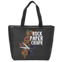 Rock Paper Crispr DNA Biologist Genetic Engineering Science Zip Tote Bag