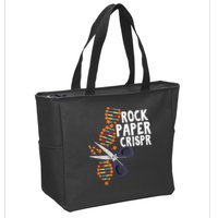 Rock Paper Crispr DNA Biologist Genetic Engineering Science Zip Tote Bag