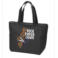 Rock Paper Crispr DNA Biologist Genetic Engineering Science Zip Tote Bag