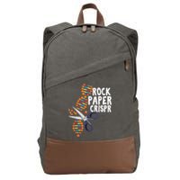 Rock Paper Crispr DNA Biologist Genetic Engineering Science Cotton Canvas Backpack