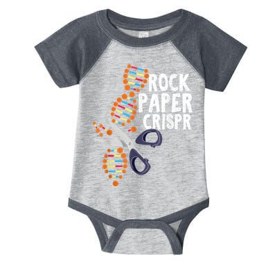 Rock Paper Crispr DNA Biologist Genetic Engineering Science Infant Baby Jersey Bodysuit