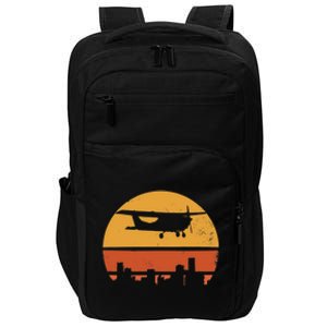 Retro Pilot C172 Flying Gift Impact Tech Backpack