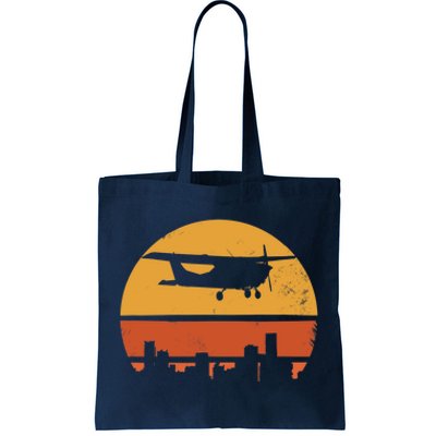 Retro Pilot C172 Flying Gift Tote Bag