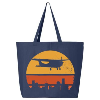 Retro Pilot C172 Flying Gift 25L Jumbo Tote