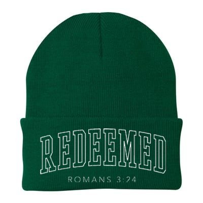 Redeemed Preppy Christian Aesthetic Knit Cap Winter Beanie