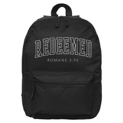Redeemed Preppy Christian Aesthetic 16 in Basic Backpack