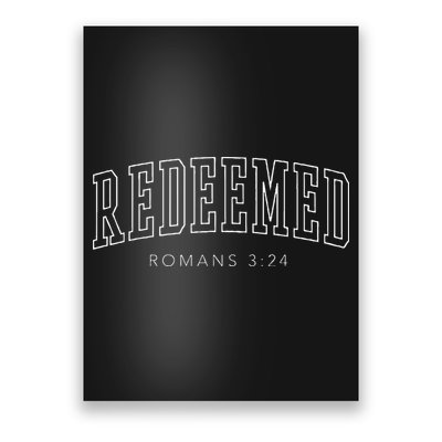 Redeemed Preppy Christian Aesthetic Poster