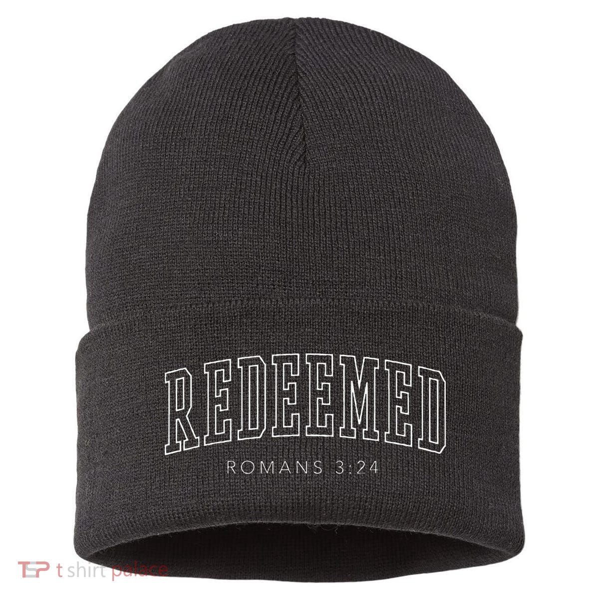 Redeemed Preppy Christian Aesthetic Sustainable Knit Beanie