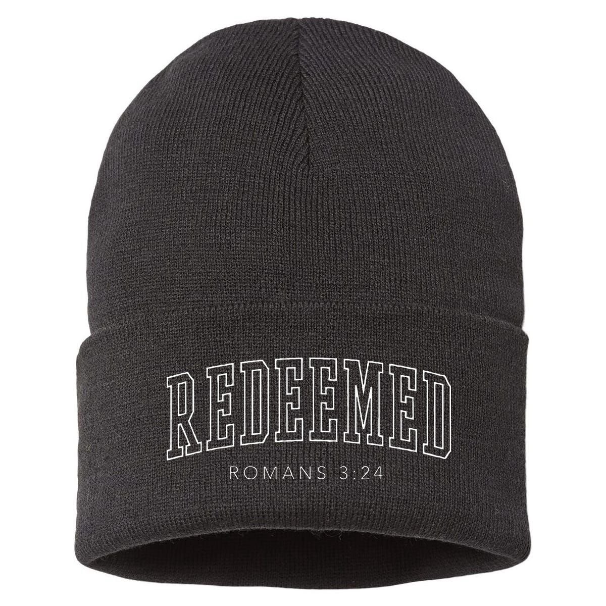 Redeemed Preppy Christian Aesthetic Sustainable Knit Beanie