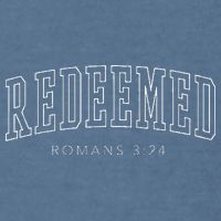 Redeemed Preppy Christian Aesthetic Garment-Dyed Sweatshirt