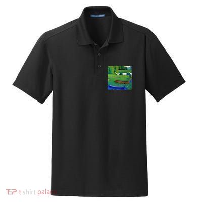 Rare Pepe Crypto Dry Zone Grid Polo