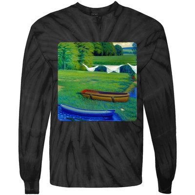 Rare Pepe Crypto Tie-Dye Long Sleeve Shirt