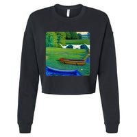 Rare Pepe Crypto Cropped Pullover Crew