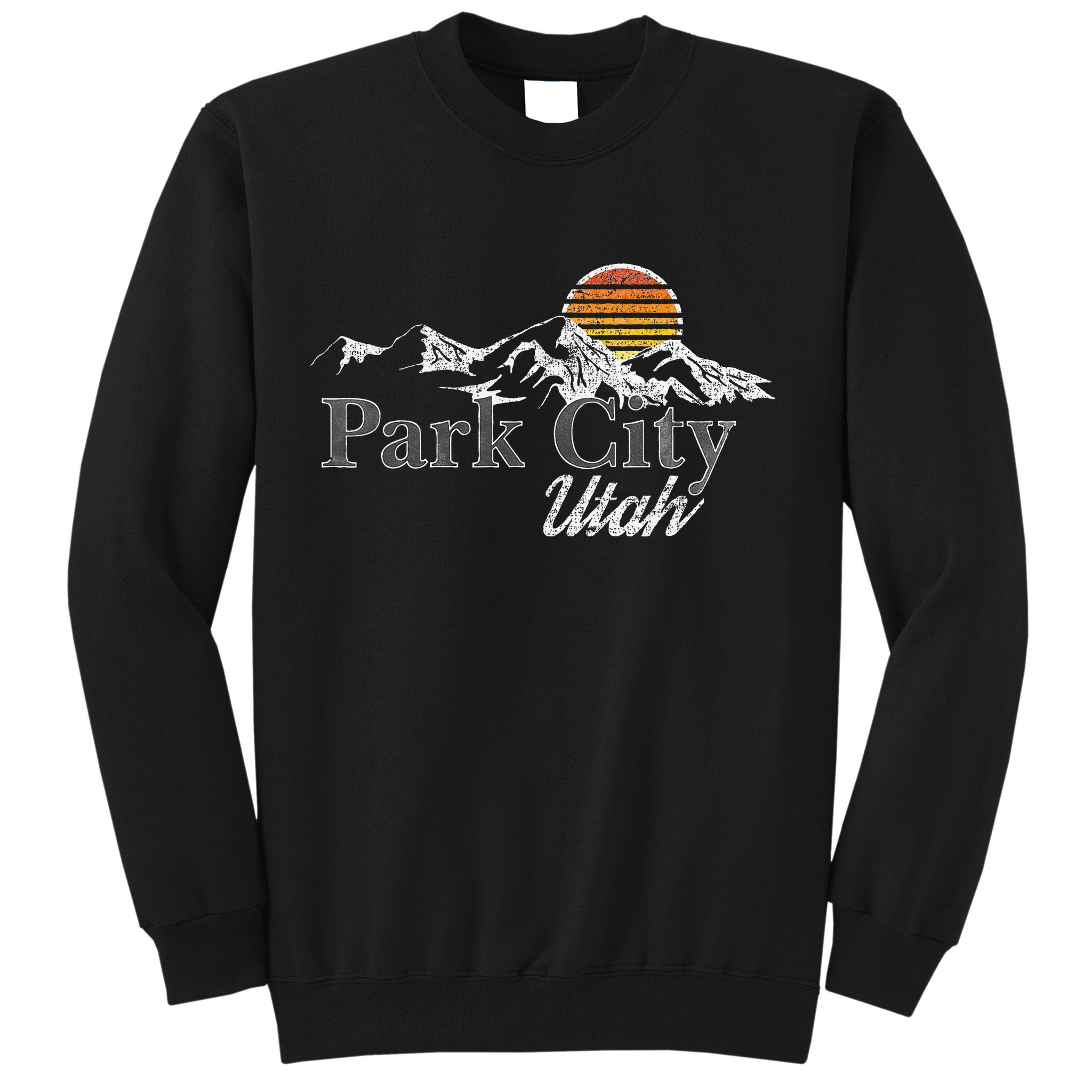 Retro Park City Utah Mountain Sweatshirt