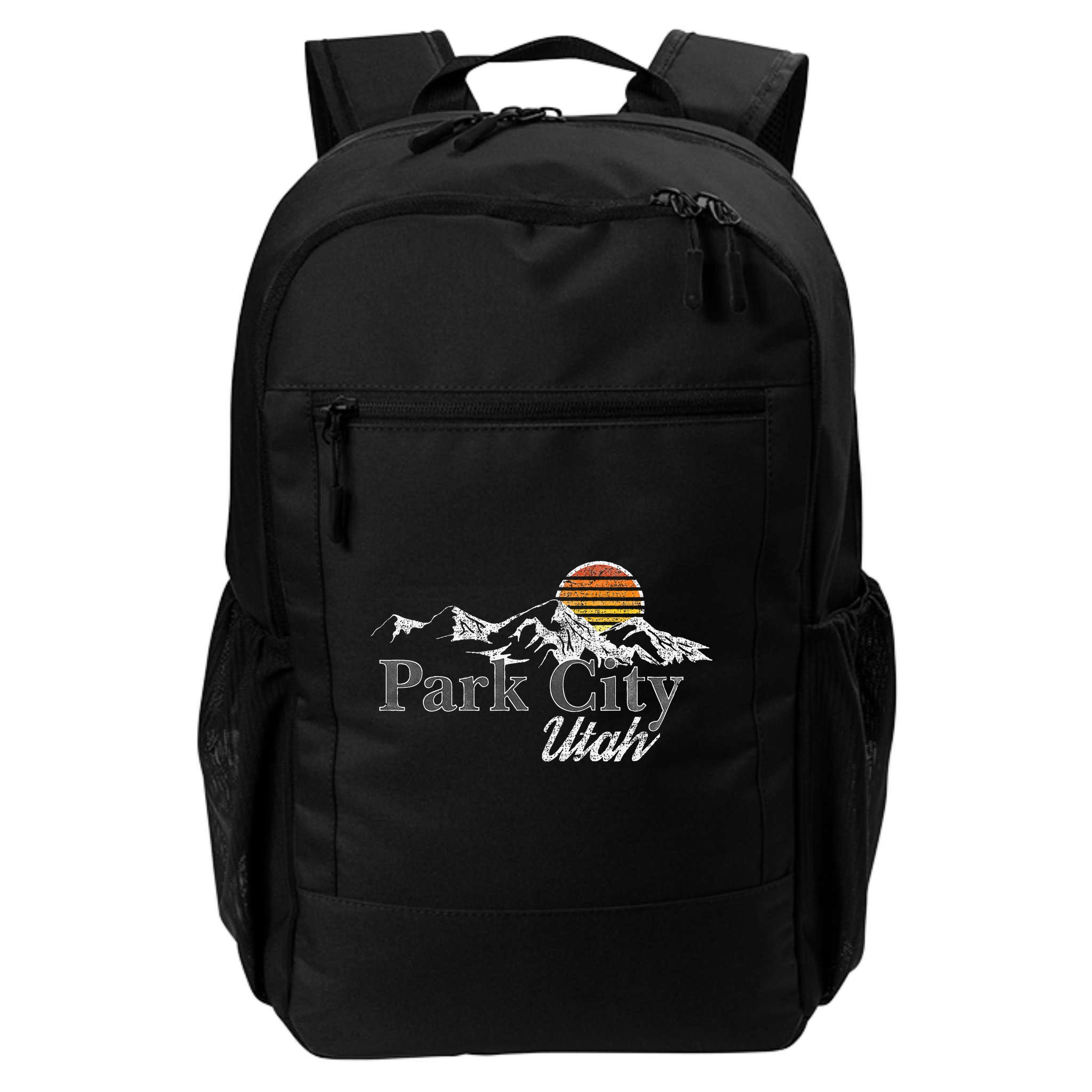 Retro Park City Utah Mountain Backpack