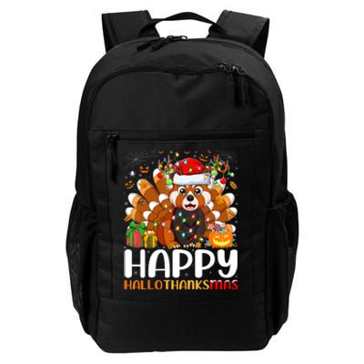 Red Panda Christmas Lights Santa Hat Pajamas Gift Daily Commute Backpack