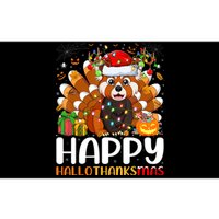 Red Panda Christmas Lights Santa Hat Pajamas Gift Bumper Sticker