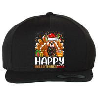 Red Panda Christmas Lights Santa Hat Pajamas Gift Wool Snapback Cap