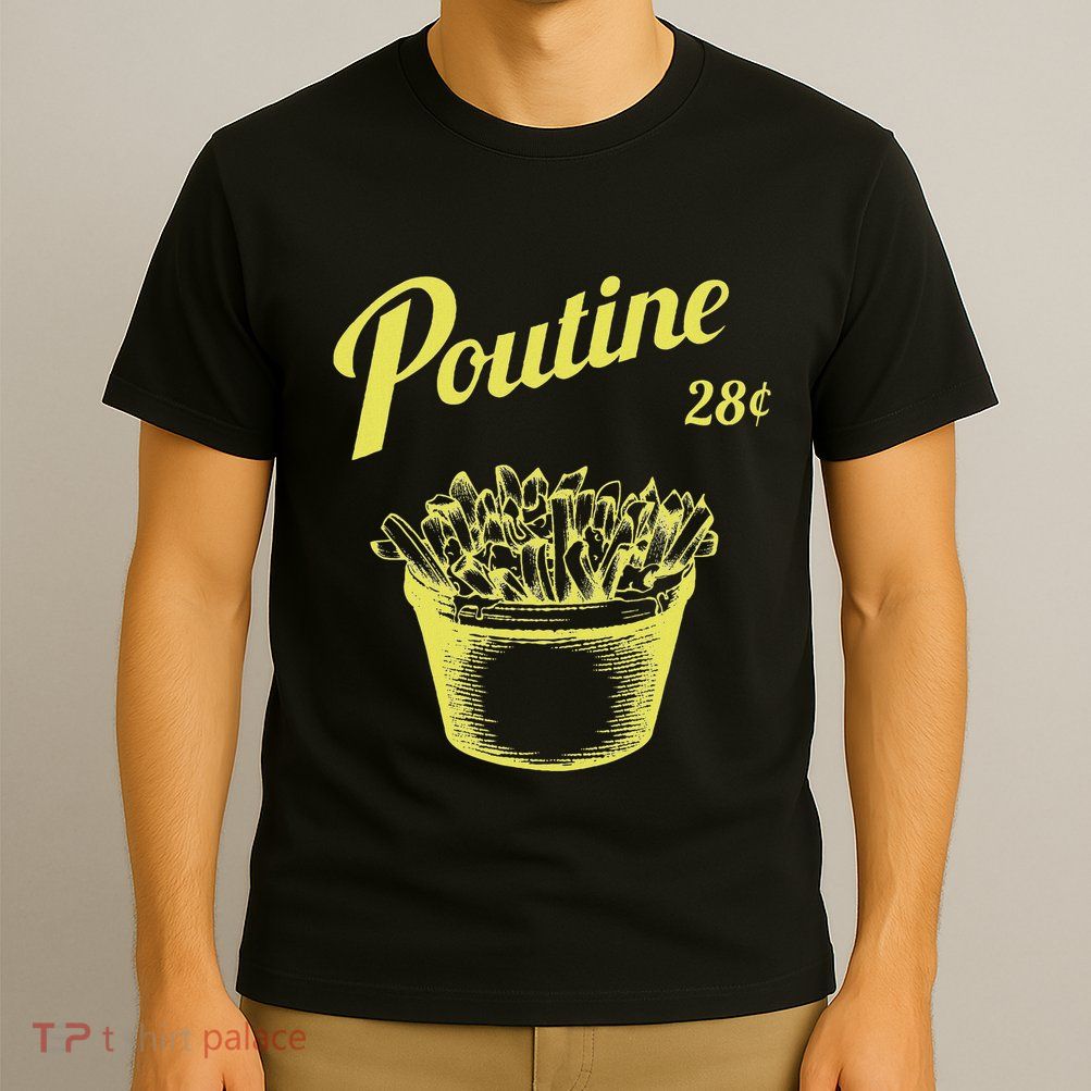 Retro Poutine Canada Montreal T-Shirt