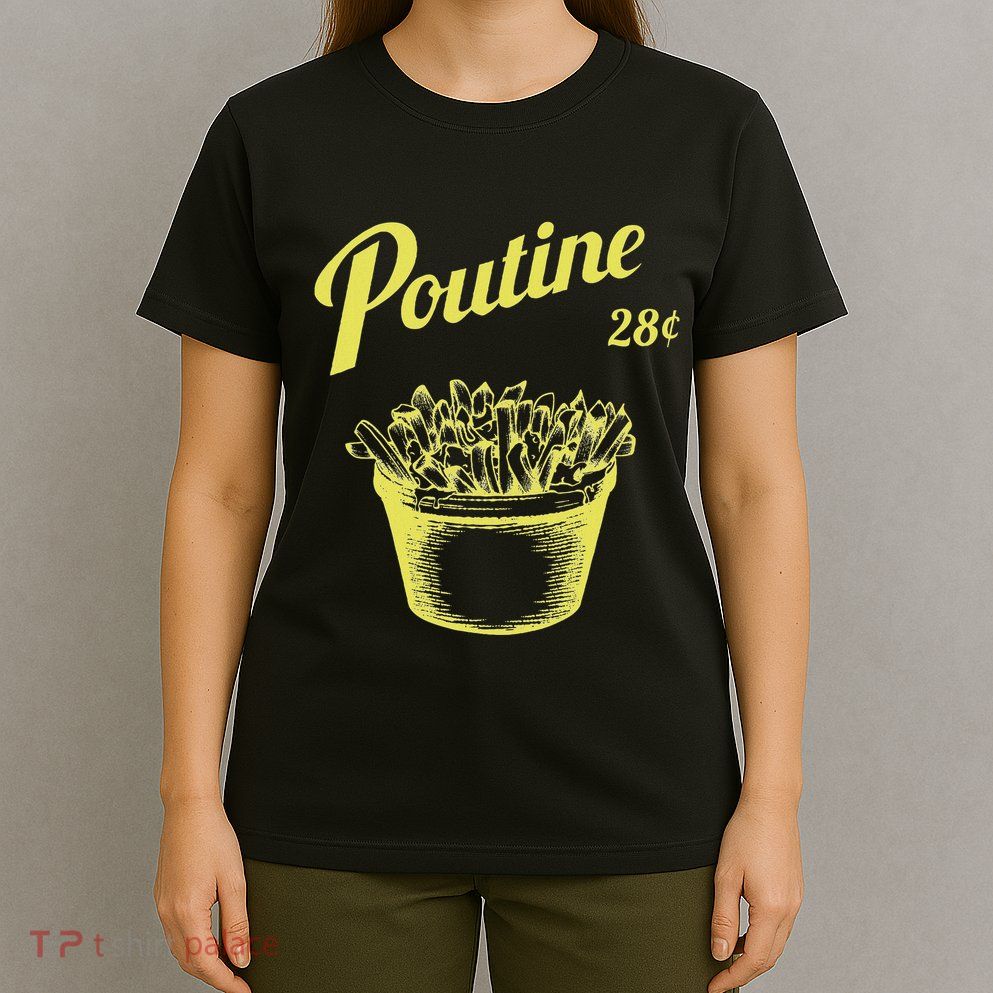 Retro Poutine Canada Montreal T-Shirt
