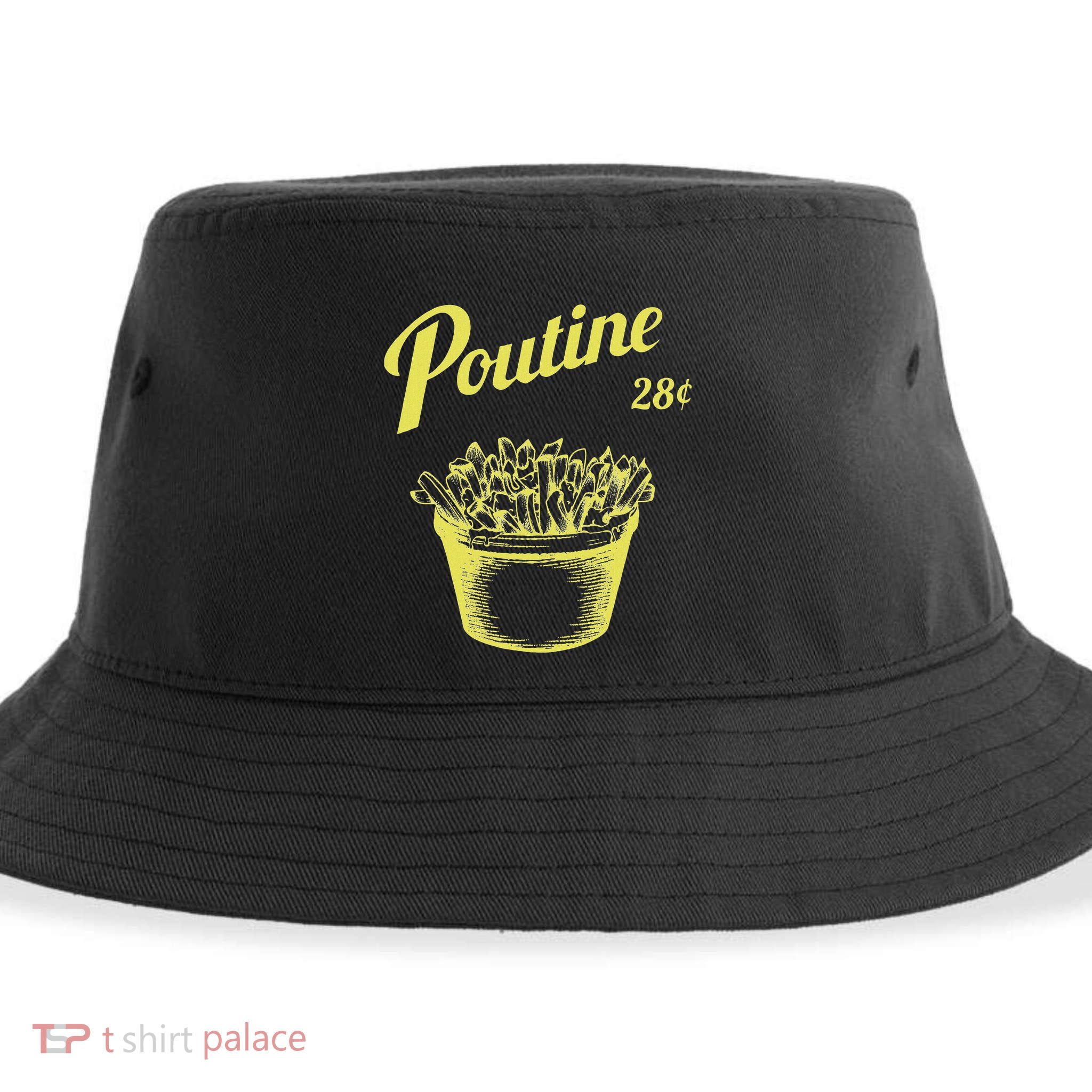Retro Poutine Canada Montreal Sustainable Bucket Hat