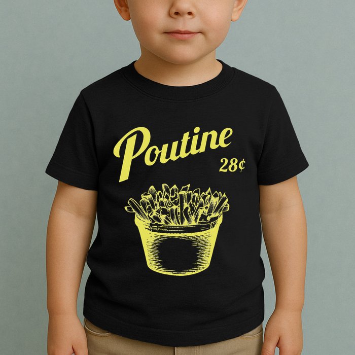 Retro Poutine Canada Montreal Toddler T-Shirt