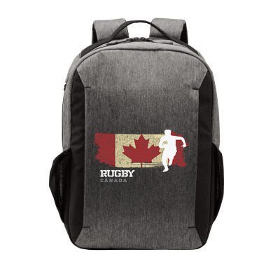 Rugby Player Canada Flag Sports Ball Rugby  Vector Backpack