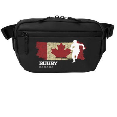 Rugby Player Canada Flag Sports Ball Rugby  Crossbody Pack