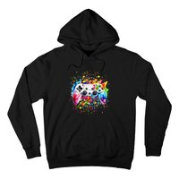 Retro Polka Dots Gaming Controller Video Gamers Dot Day Gift Hoodie