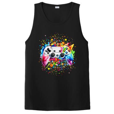 Retro Polka Dots Gaming Controller Video Gamers Dot Day Gift PosiCharge Competitor Tank