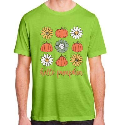 Retro Pumpkins & Daisies Adult ChromaSoft Performance T-Shirt