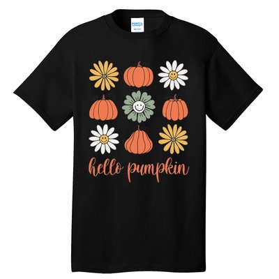 Retro Pumpkins & Daisies Tall T-Shirt