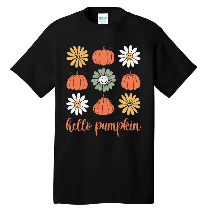 Retro Pumpkins & Daisies Tall T-Shirt