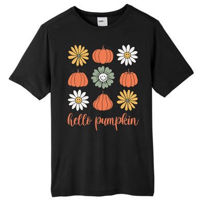 Retro Pumpkins & Daisies Tall Fusion ChromaSoft Performance T-Shirt