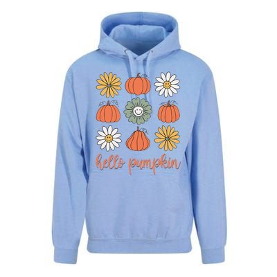 Retro Pumpkins & Daisies Unisex Surf Hoodie