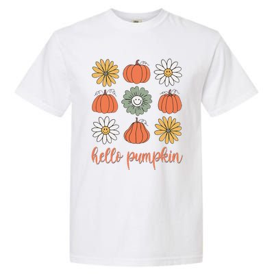 Retro Pumpkins & Daisies Garment-Dyed Heavyweight T-Shirt