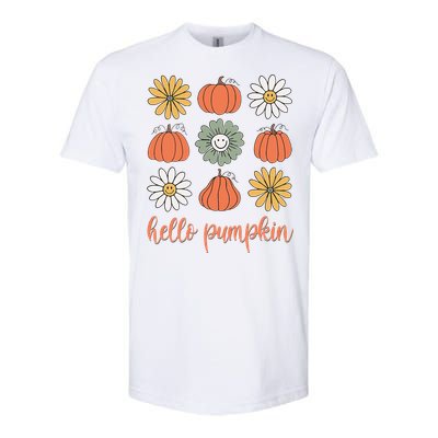 Retro Pumpkins & Daisies Softstyle CVC T-Shirt