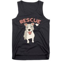 Rescue Pitbull Dog Animal Rescued Kawaii Tank Top