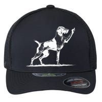 Rude Pointer Dog Asshole German Shorthaired Pointer Dog Flexfit Unipanel Trucker Cap