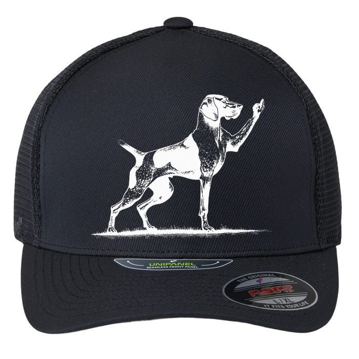 Rude Pointer Dog Asshole German Shorthaired Pointer Dog Flexfit Unipanel Trucker Cap