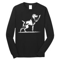 Rude Pointer Dog Asshole German Shorthaired Pointer Dog Long Sleeve Shirt