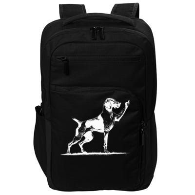 Rude Pointer Dog Asshole German Shorthaired Pointer Dog Impact Tech Backpack