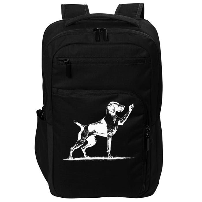 Rude Pointer Dog Asshole German Shorthaired Pointer Dog Impact Tech Backpack