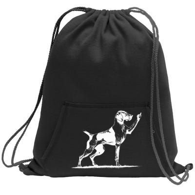 Rude Pointer Dog Asshole German Shorthaired Pointer Dog Sweatshirt Cinch Pack Bag