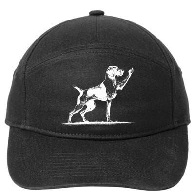 Rude Pointer Dog Asshole German Shorthaired Pointer Dog 7-Panel Snapback Hat