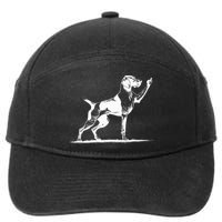 Rude Pointer Dog Asshole German Shorthaired Pointer Dog 7-Panel Snapback Hat